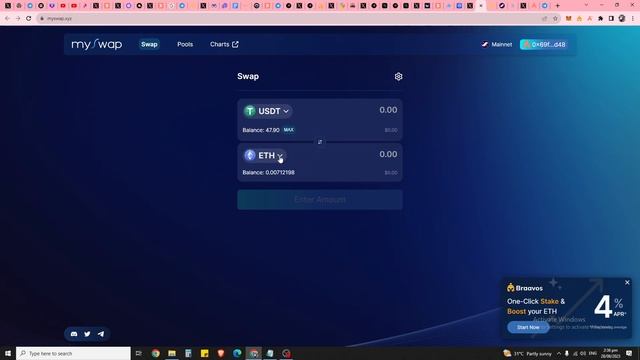 Starknet Airdrop Snapshot Is Next. Interacting With Myswap! смотреть онлайн