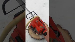Работа бензопилы Тайга 245 с французскими мембранами