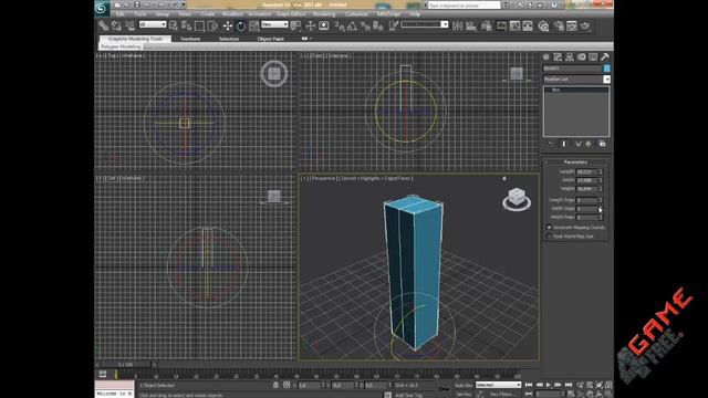 Урок 1 - 3D Max - [Интерфейс, Навигация, Модификаторы] смотреть онлайн