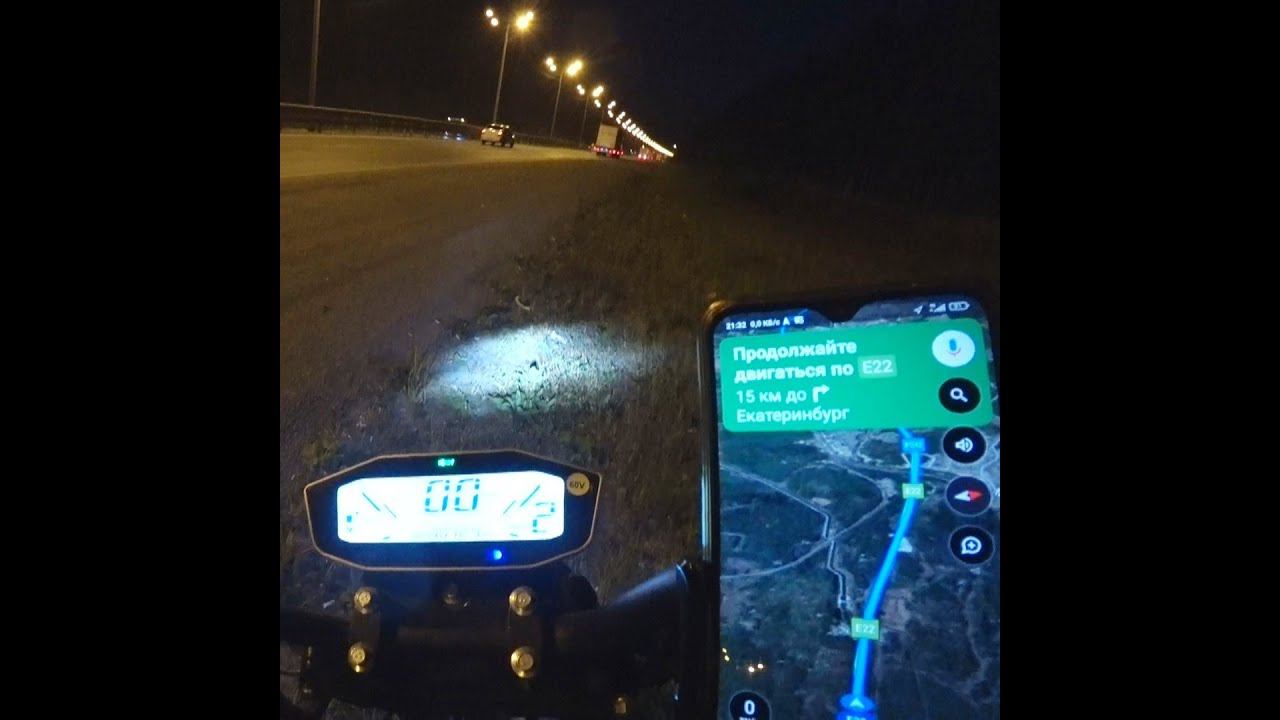 Села батарея на трассе ночью Citycoco 2wd #shorts смотреть онлайн