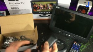 Обзор Portable TV Распаковка Настройка каналов Т2