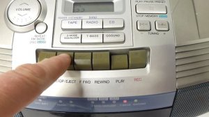 Retro Aiwa CSD-ED37 CD Radio Cassette Boombox Portable Stereo Used