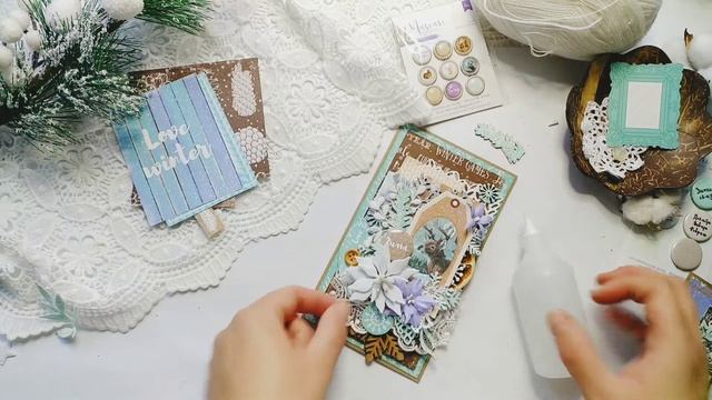 Мастер-класс. Новогодние открытки. Обзор коллекции "Зимняя сказка" от Мускари смотреть онлайн