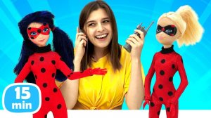 Тойклаб и куклы Леди Баг – Как Маринетт справиться с Хлоей? Игры в куклы для девочек