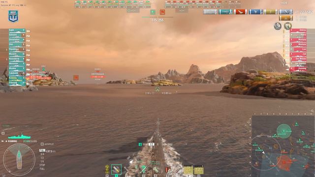 NEW super destroyer Kunming with a gigantic result - World of Warships смотреть онлайн