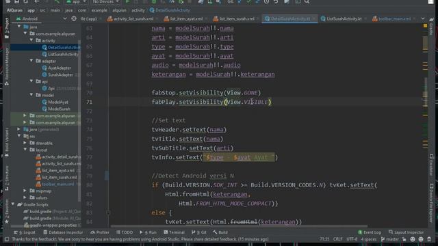 Tutorial Aplikasi Alquran Android (Bahasa Pemograman Kotlin) смотреть онлайн