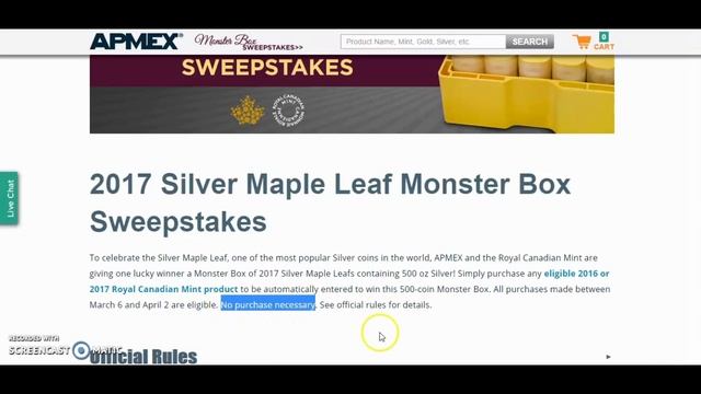 Win a MONSTER BOX of FREE 2017 Canadian Maple Leaf Silver Coins! | FREE SILVER BULLION? YES, PLEASE смотреть онлайн