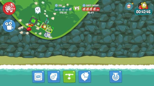 Bad Piggies - ZOMBIE PIG TAKE THE CRATE AFTER FOOLING ANGRY BIRDS! смотреть онлайн