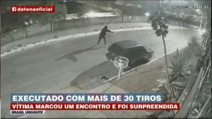 Homem é executado com mais de 30 tiros | Brasil Urgente