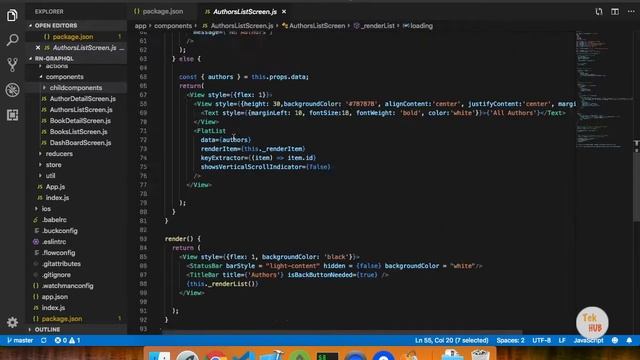 React Native Tutorial #9 - GraphQL GET API Integration [Tamil]  |  Tek Hub