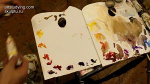 О палитре и расположении красок