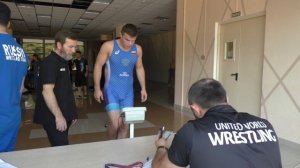 Взвешивание борцов 2022, до 86 кг, до 24 лет.