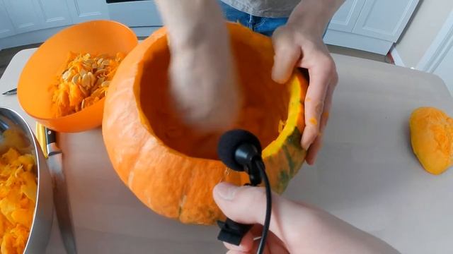 Вырезали тыкву на хеллоуин! Тайм-лапс видео смотреть онлайн