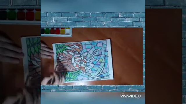 Рисунок техника Витраж смотреть онлайн