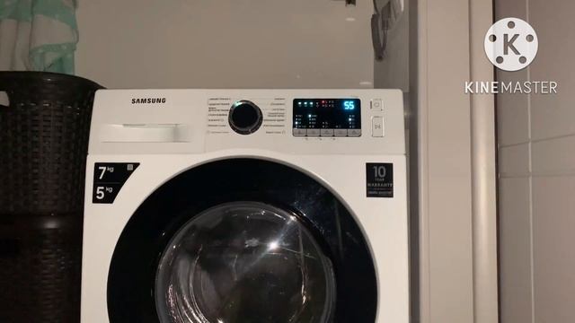 30.11.2021 Стиральная машина Samsung WD70T4047CE Стирка куртки смотреть онлайн