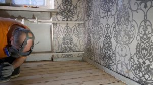 Снятие толстой краски с деревянного пола , отделочная шлифовка и покрытие лаком. ч.3