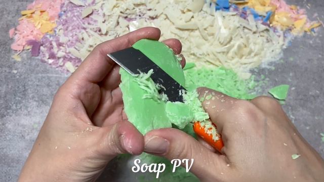 ASMR Soap/ cutting dry soap/ резка сухого мыла