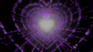 Туннель фиолетовые сердечки Фон Заставка на экран HD