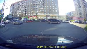 Матиз опрокинулся от испуга