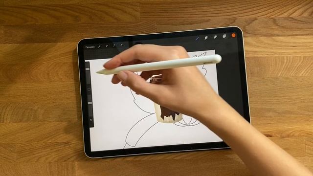Легкий осенний скетч в прокреэйт(Procreate) рисую и объясняю на Ipad/Школа скетчинга/Рисуем открытк