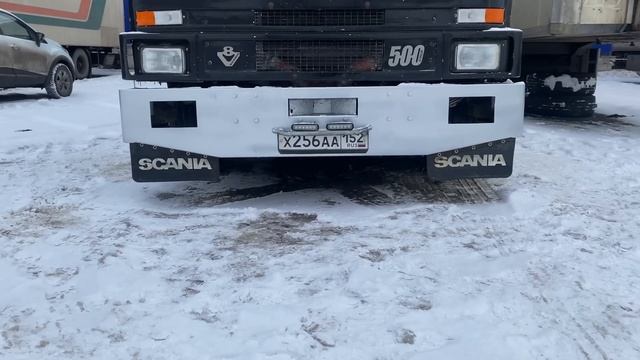Пушка, гонка Scania 143 к рейсу готова.