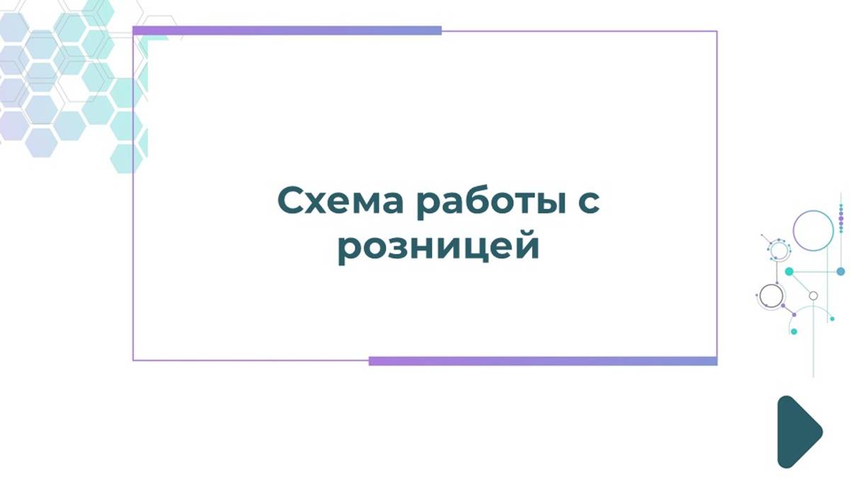 Схема работы с розницей