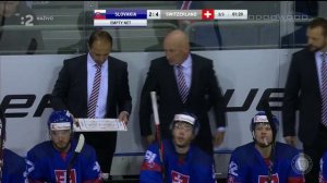 Slovensko ⚫️ Švajčiarsko - záver zápasu Krivošík 1:3, Kudrna 2:3, Prassl 2:4, Suter 2:5 | 7.11.2019