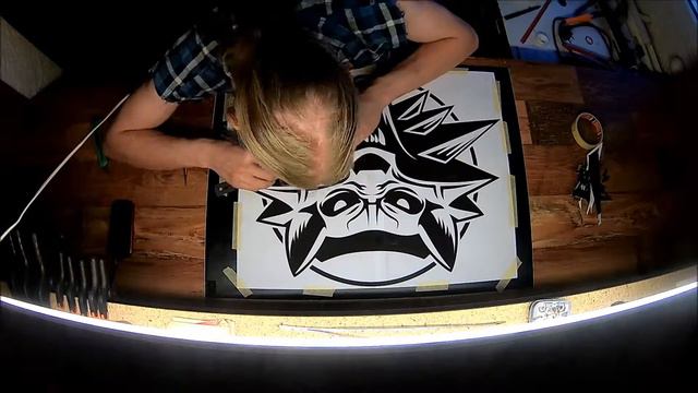 The Witcher Wolf - Cutting sticker - part 1 смотреть онлайн