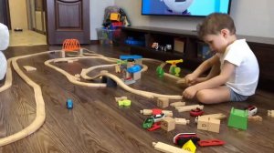 Икеа игрушки/Деревянная дорога ИКЕА