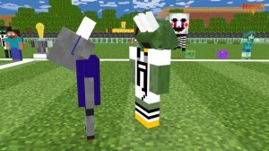 Monster School : SOCCER CHALLENGE - Monster Barca vs Monster Juve  - Funny Minecraft Animation