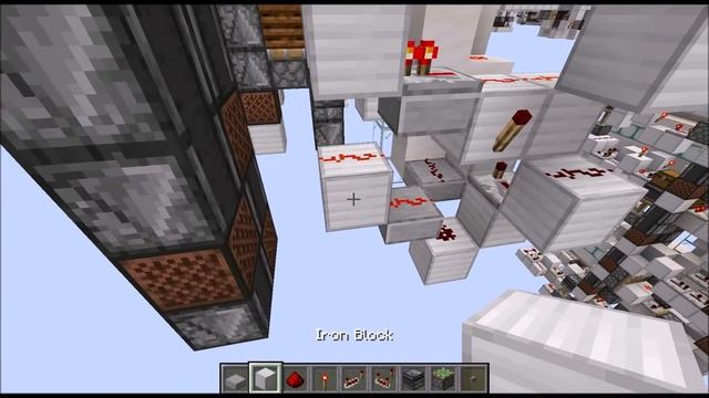 Tutorial: Improved, Retractable, Corner Water-Elevator with direct Level Selection [Java 1.13+] смотреть онлайн