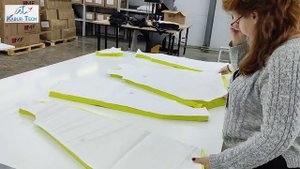 Автоматический раскройный комплекс Timing TX6-2225. Швейная фабрика Mark Formelle г. Заславль.