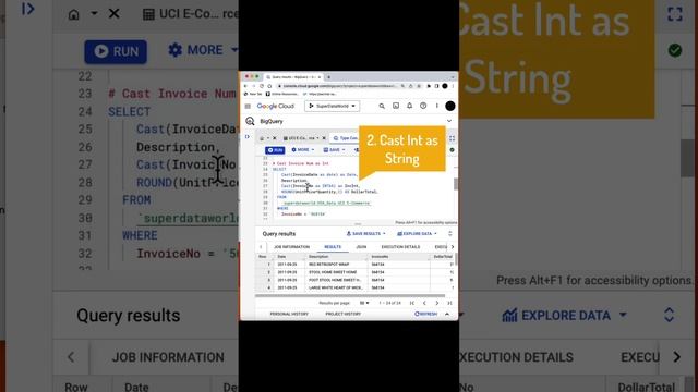 How to Cast to different types with SQL