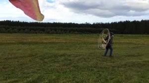 Параплан"Акробат" взлет.