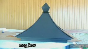 Жестяные работы . Колпак на столб.        #жестяныеработы#колпаки#кровляууголжелоба#металл#дымохд.