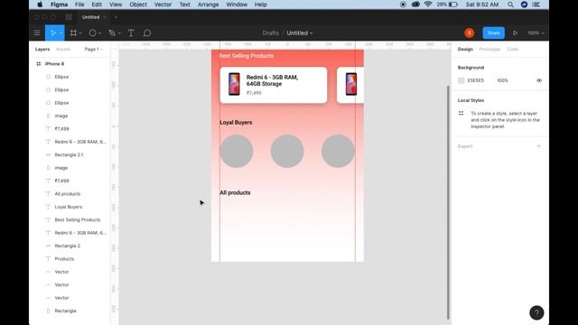 Figma Tutorial - How to make simple app ui design in figma смотреть онлайн