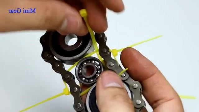 3 способа как сделать спиннер из велосипедной цепи #1 смотреть онлайн