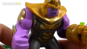LEGO Marvel Avengers 4 End Game! War Machine Buster, Hulk Buster! Defeat Thanos! | DuDuPopTOY