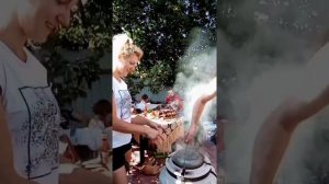 Картошка в казане в тандыре