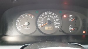Kia Spectra 2008 прогрев в -10 после морозов с новым термостатом (антифриз G11 зеленый)