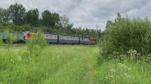 Электровоз 3ЭС4К-067, перегон Новый Быт - Пупышево