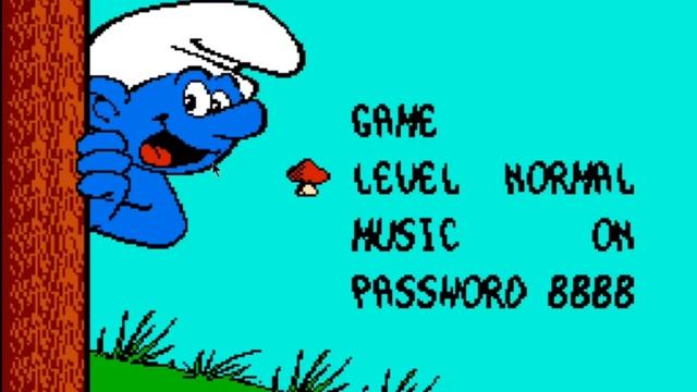 Смурфики - Главное меню игры на Денди смотреть онлайн