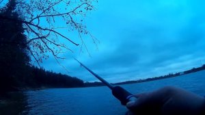 Рыбалка на Рузском водохранилище в конце октября. Судак.
