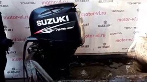 Suzuki 40. Запуск двигателя