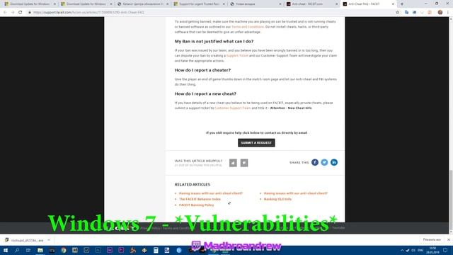 FIX Faceit "system is out of date, certificate error and critical windows security vulnerabilities смотреть онлайн