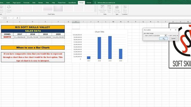 How to make Bar/Column Chart in MS Excel 2019 || Charts & Graphs смотреть онлайн