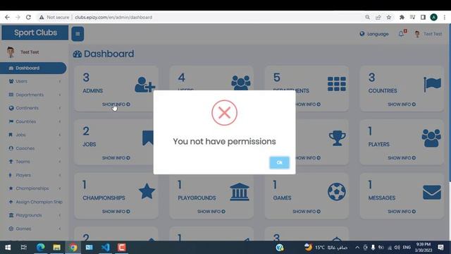 Sports Clubs Management Website In Laravel