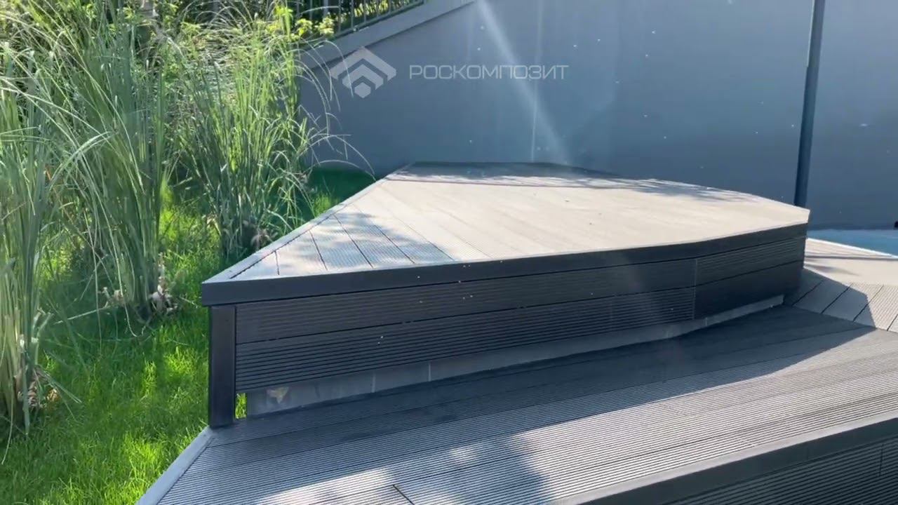 #Террасная доска ARTE из #МПК компании РОСКОМПОЗИТ в ЖК Кислород смотреть онлайн