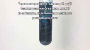 Получение КУПРАТА Натрия - Na2CuO2. Реакция Гидроксида Меди(2) и Гидроксида Натрия.