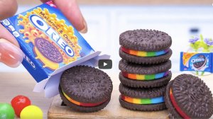 Удивительный торт Oreo _ Идеи украшения миниатюрного радужного шоколадного торта __ Шоколадный торт